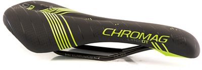 Chromag Lynx DT MTB Saddle - Black - Tight Green - 135mm Wide, Black - Tight Green